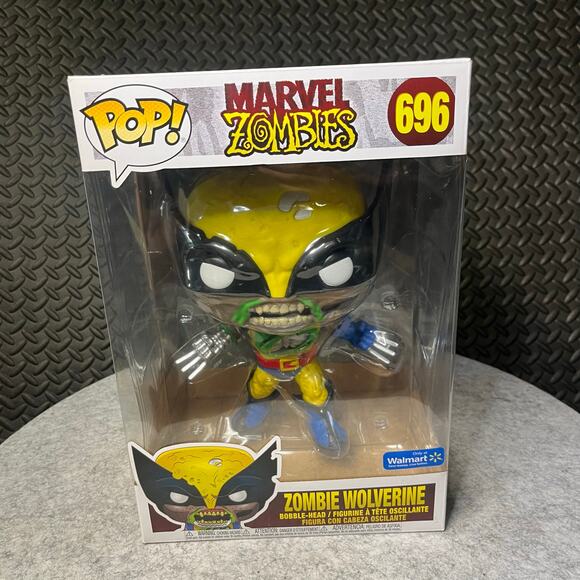 Funko Pop! Zombie Wolverine #696 Walmart Exclusive 10 Inch Jumbo Marvel Zombies - Picture 1 of 5